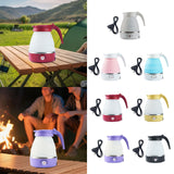 Maxbell Travel Folding Electric Kettle Adjustable Tea Pot for Brewing Coffee Camping White