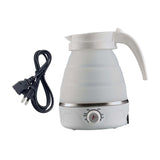 Maxbell Travel Folding Electric Kettle Adjustable Tea Pot for Brewing Coffee Camping White