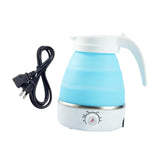 Maxbell Travel Folding Electric Kettle Adjustable Tea Pot for Brewing Coffee Camping Blue