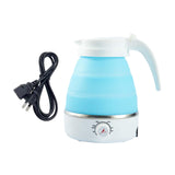 Maxbell Travel Folding Electric Kettle Adjustable Tea Pot for Brewing Coffee Camping Blue