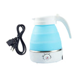 Maxbell Travel Folding Electric Kettle Adjustable Tea Pot for Brewing Coffee Camping Blue