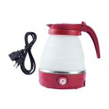 Maxbell Travel Folding Electric Kettle Adjustable Tea Pot for Brewing Coffee Camping Red