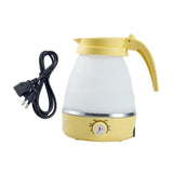Maxbell Travel Folding Electric Kettle Adjustable Tea Pot for Brewing Coffee Camping Yellow