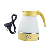 Maxbell Travel Folding Electric Kettle Adjustable Tea Pot for Brewing Coffee Camping Yellow