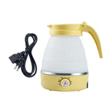 Maxbell Travel Folding Electric Kettle Adjustable Tea Pot for Brewing Coffee Camping Yellow