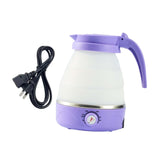 Maxbell Travel Folding Electric Kettle Adjustable Tea Pot for Brewing Coffee Camping Purple