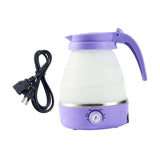 Maxbell Travel Folding Electric Kettle Adjustable Tea Pot for Brewing Coffee Camping Purple