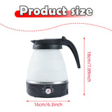 Maxbell Travel Folding Electric Kettle Adjustable Tea Pot for Brewing Coffee Camping Black
