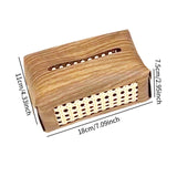 Maxbell PU Leather Tissue Box Holder Napkin Dispenser for Bedside Restaurant Bedroom Brown