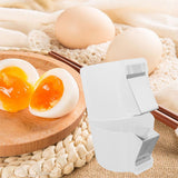 Maxbell Egg Shell Opener Handheld Eggshell Opener Portable Egg Separator Egg Cracker White