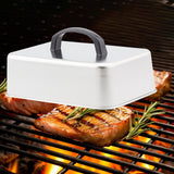Maxbell Stainless Steel Steaming Cover Grill Dome for Hamburger Outdoor BBQ Grilling 22.5cmx15cmx5.5cm