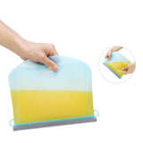 Maxbell Lunch Bag Clear Food Meal Prep Storage Container for Food Chocolate Sandwich Blue