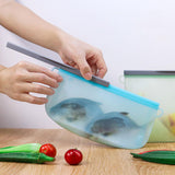 Maxbell Lunch Bag Clear Food Meal Prep Storage Container for Food Chocolate Sandwich Blue