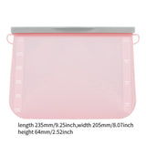 Maxbell Lunch Bag Clear Food Meal Prep Storage Container for Food Chocolate Sandwich Pink