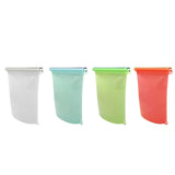 Maxbell Silicone Food Storage Bag Breastmilk Freezer Bags for Cereal Vegetable Fruit White