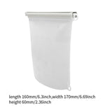 Maxbell Silicone Food Storage Bag Breastmilk Freezer Bags for Cereal Vegetable Fruit White