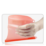 Maxbell Silicone Food Storage Bag Breastmilk Freezer Bags for Cereal Vegetable Fruit White