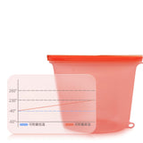 Maxbell Silicone Food Storage Bag Breastmilk Freezer Bags for Cereal Vegetable Fruit White