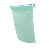 Maxbell Silicone Food Storage Bag Breastmilk Freezer Bags for Cereal Vegetable Fruit Blue