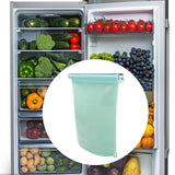 Maxbell Silicone Food Storage Bag Breastmilk Freezer Bags for Cereal Vegetable Fruit Blue