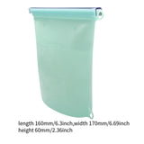 Maxbell Silicone Food Storage Bag Breastmilk Freezer Bags for Cereal Vegetable Fruit Blue