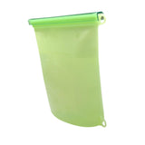 Maxbell Silicone Food Storage Bag Breastmilk Freezer Bags for Cereal Vegetable Fruit Green