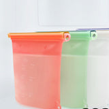 Maxbell Silicone Food Storage Bag Breastmilk Freezer Bags for Cereal Vegetable Fruit Green