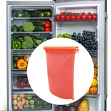 Maxbell Silicone Food Storage Bag Breastmilk Freezer Bags for Cereal Vegetable Fruit Red