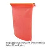 Maxbell Silicone Food Storage Bag Breastmilk Freezer Bags for Cereal Vegetable Fruit Red