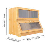 Bread Box Bread Bin Bread Keeper Extra Large Bread Holder for Homemade Bread Brown