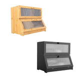 Bread Box Bread Bin Bread Keeper Extra Large Bread Holder for Homemade Bread Brown