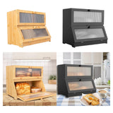 Bread Box Bread Bin Bread Keeper Extra Large Bread Holder for Homemade Bread Brown