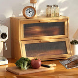 Bread Box Bread Bin Bread Keeper Extra Large Bread Holder for Homemade Bread Brown