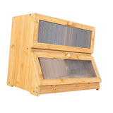 Bread Box Bread Bin Bread Keeper Extra Large Bread Holder for Homemade Bread Brown