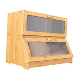Bread Box Bread Bin Bread Keeper Extra Large Bread Holder for Homemade Bread Brown