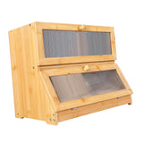 Bread Box Bread Bin Bread Keeper Extra Large Bread Holder for Homemade Bread Brown