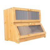 Bread Box Bread Bin Bread Keeper Extra Large Bread Holder for Homemade Bread Brown