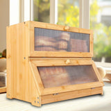Bread Box Bread Bin Bread Keeper Extra Large Bread Holder for Homemade Bread Brown