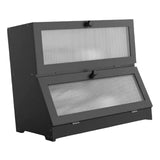 Bread Box Bread Bin Bread Keeper Extra Large Bread Holder for Homemade Bread Black