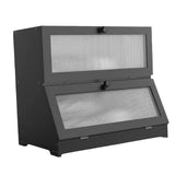 Bread Box Bread Bin Bread Keeper Extra Large Bread Holder for Homemade Bread Black