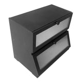 Bread Box Bread Bin Bread Keeper Extra Large Bread Holder for Homemade Bread Black