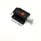 Maxbell 10x Bolt Sliding Lock Cribs Door Button Spring Loaded Automatic Door latches Black
