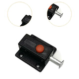 Maxbell 10x Bolt Sliding Lock Cribs Door Button Spring Loaded Automatic Door latches Black
