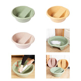 Maxbell Washboard Basin Household Portable Non Slip Washtub for Pants Socks T Shirts Green