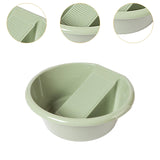 Maxbell Washboard Basin Household Portable Non Slip Washtub for Pants Socks T Shirts Green