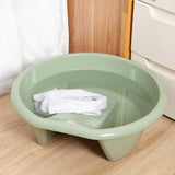 Maxbell Washboard Basin Household Portable Non Slip Washtub for Pants Socks T Shirts Green
