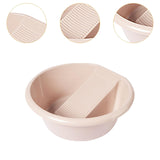 Maxbell Washboard Basin Household Portable Non Slip Washtub for Pants Socks T Shirts Pink