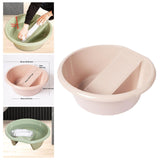 Maxbell Washboard Basin Household Portable Non Slip Washtub for Pants Socks T Shirts Pink