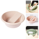 Maxbell Washboard Basin Household Portable Non Slip Washtub for Pants Socks T Shirts Pink