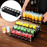 Maxbell 12 Hole Glass Tray Holder Glass Display for Kitchen Family Gathering Parties